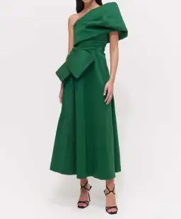 Rachel Gilbert Archer Dress in Green Size 10/M for rent on The Volte - image 2