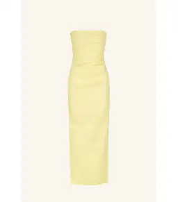 Shona Joy Lani Strapless Draped Maxi Dress Lemon Yellow Size AU 8 for rent on The Volte - image 4
