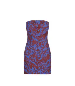 Shona Joy Catia Strapless Pleated Mini Dress Print Size AU 10 for rent on The Volte - image 4