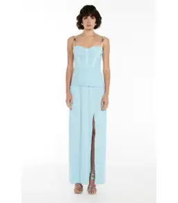 Manning Cartell Double Time Pleat Dress in Aqua Spritz Size AU 10 for rent on The Volte - image 1
