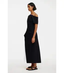 Acler Sudden Midi Dress in Black Size AU 10 for rent on The Volte - image 2