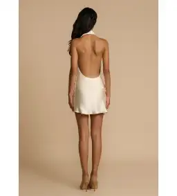 Arcina Ori Rosa Mini Dress Ivory Size 6 for rent on The Volte - image 3