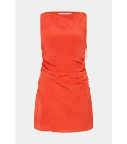 Sir the Label Ligera Mini Dress in Tangerine Size 1 / AU 8 for rent on The Volte - image 5