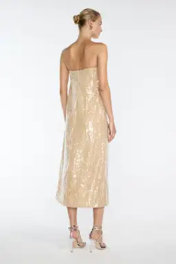 Manning Cartell Light Angles Strapless Dress Gold Size S / AU 8 for rent on The Volte - image 3