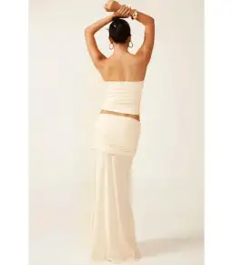 Ance Gria Jude Top and Skirt in Ivory Size S / AU 8 for rent on The Volte - image 3
