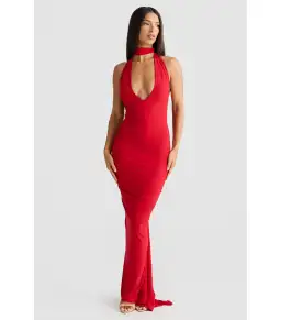 Melani the label Arabella Dress in Red Size AU 6