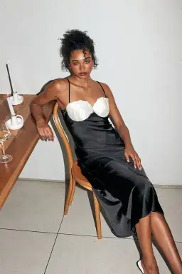 Rachel Gilbert Ryder Dress Black/Ivory Size 1 / AU 8 for rent on The Volte - image 1