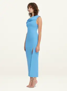 Acler  Ashford Maxi Dress in Capri Blue Size 12 for rent on The Volte - image 2