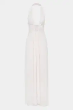MISHA Jennifer Cupro Maxi Dress Ivory Size 4/XXS for rent on The Volte - image 6