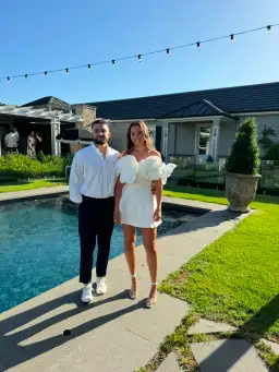 Aje Etta Mini Dress Ivory Size AU 10 for rent on The Volte - image 4