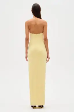 Misha Yesenia Jersey Maxi Dress Pastel Yellow Size 6 for rent on The Volte - image 3