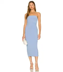 Bec & Bridge Noa Midi Dress Sky Blue Size AU 10 for rent on The Volte - image 1