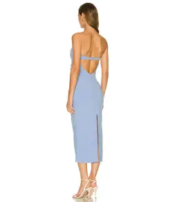 Bec & Bridge Noa Midi Dress Sky Blue Size AU 10 for rent on The Volte - image 3