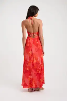 Kookai Zya Halter Dress Red Size 34 / AU 6 for rent on The Volte - image 2