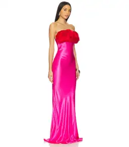 Rachel Gilbert Fiorella Gown Pink Size AU 8 for rent on The Volte - image 2