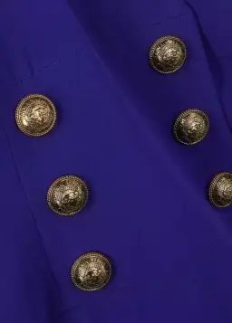 Balmain Double Breasted Midi Wrap Dress Size 12/L for rent on The Volte - image 3