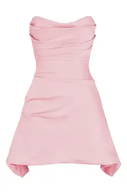 House of CB Jasmine Draped Strapless Corset Mini Dress Rose Pink Size M / AU 10 for rent on The Volte - image 10