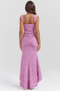House Of CB Cesca Floral Maxi Dress Rose Pink Size S / AU 8 for rent on The Volte - image 6