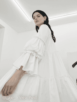 Aje L Espirit Mini Dress White Size 10 for rent on The Volte - image 2