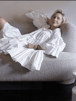 Aje L Espirit Mini Dress White Size 10 for rent on The Volte - image 3