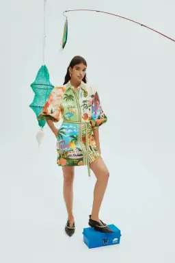 Alemias Paradiso Mini Dress in Multi Size AU 12  for rent on The Volte - image 1