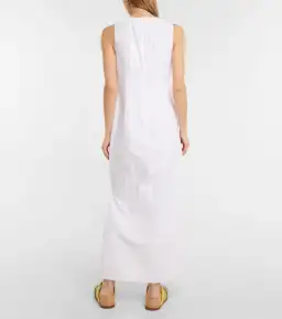 Sir The Label Ilkin Asymmetric Cotton Maxi Dress in White Size 1 / AU 8 for rent on The Volte - image 3