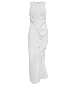Sir The Label Ilkin Asymmetric Cotton Maxi Dress in White Size 1 / AU 8 for rent on The Volte - image 4