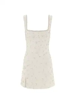 Clio Peppiatt Bridal Crystal Dress Ivory Size M / AU 10 for rent on The Volte - image 4