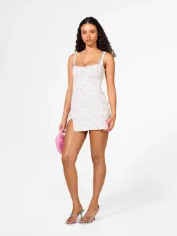 Clio Peppiatt Bridal Crystal Dress Ivory Size M / AU 10 for rent on The Volte - image 1