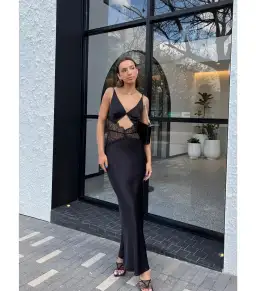 Bec & Bridge Camille Dress in Black Size AU 8