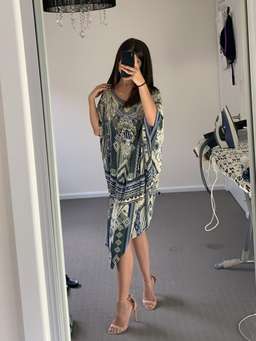 Camilla Kaftan Grey Blue 10