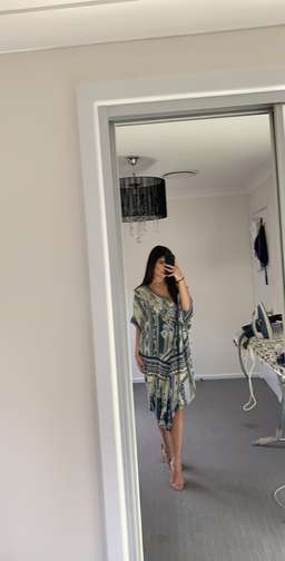 Camilla Kaftan Grey Blue 10