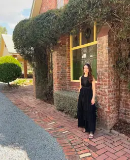 Aje Escapist Maxi Dress in Black Size AUS 6 for rent on The Volte - image 3