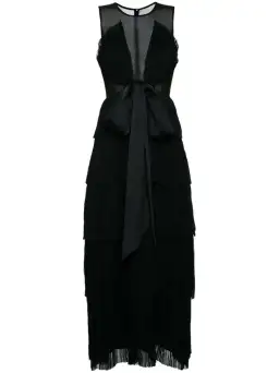 Aje Escapist Maxi Dress in Black Size AUS 6 for rent on The Volte - image 5