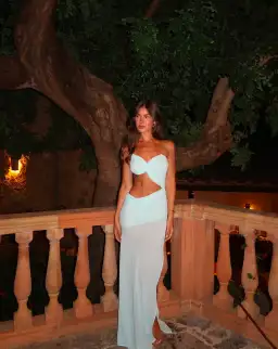 Natalie Rolt Dahlia Dress Baby Blue Size 0 / AU 6 for rent on The Volte - image 4