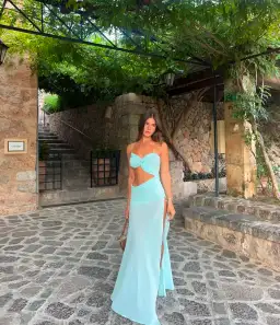 Natalie Rolt Dahlia Dress Baby Blue Size 0 / AU 6 for rent on The Volte - image 1