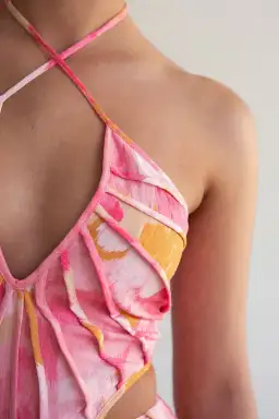 Sabo Skirt Zaco Tallulah Midi Dress Pink Gerbera Size M / AU 10 for rent on The Volte - image 5