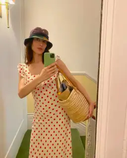 Realisation Par Claudia Dress in Super Dot White Red Size M (AU 10-12) for rent on The Volte - image 8