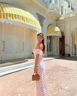 Realisation Par Claudia Dress in Super Dot White Red Size M (AU 10-12) for rent on The Volte - image 6