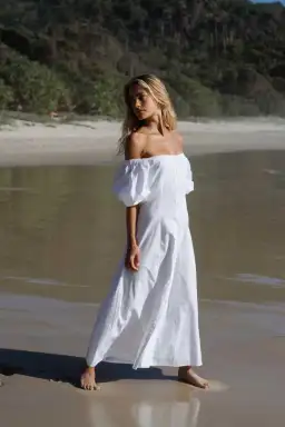 Maurie And Eve Luer Floor Length Dress White Size 14 for rent on The Volte - image 7