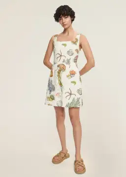 Alemais Sea Mini Dress Print Size 8 for rent on The Volte - image 1
