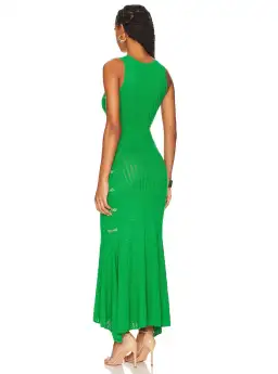 Sau Lee Angela Knit Dress Green Size 8 for rent on The Volte - image 3