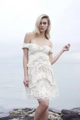 Thurley Stars Align Mini Dress White Size 10 for rent on The Volte - image 3