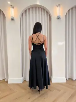 Sofia Irina Maxi Cut Out Dress Black Size M / AU 10 for rent on The Volte - image 3