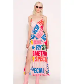 Something Very Special Reddit Slip Dress Multi Size M / AU 10