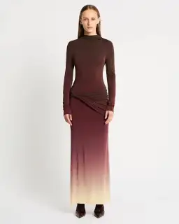 Sass & Bide Life Form Jersey Maxi Dress in Ombre Cherry Size S / AU 8  for rent on The Volte - image 1