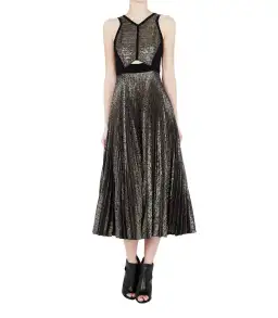 Sass & Bide Cultural Diffuse Dress Gold Metallic Size 8 for rent on The Volte - image 1