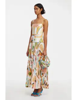 Acler Leasgill Midi Dress in Cubist Canyon Size 8 for rent on The Volte - image 2