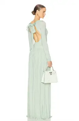 Helsa Aesther Jersey Dress Seafoam Green Size S / AU 8 for rent on The Volte - image 3