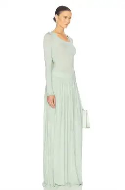 Helsa Aesther Jersey Dress Seafoam Green Size S / AU 8 for rent on The Volte - image 2
